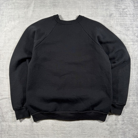 Trench Boston Sweatshirt Mens Medium Black Vintage 1990 Trench NHL Crewneck - Picture 4 of 8